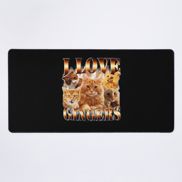 Item preview, I Love Gingers Funny Orange Cat Meme designed and sold by tadmercado.