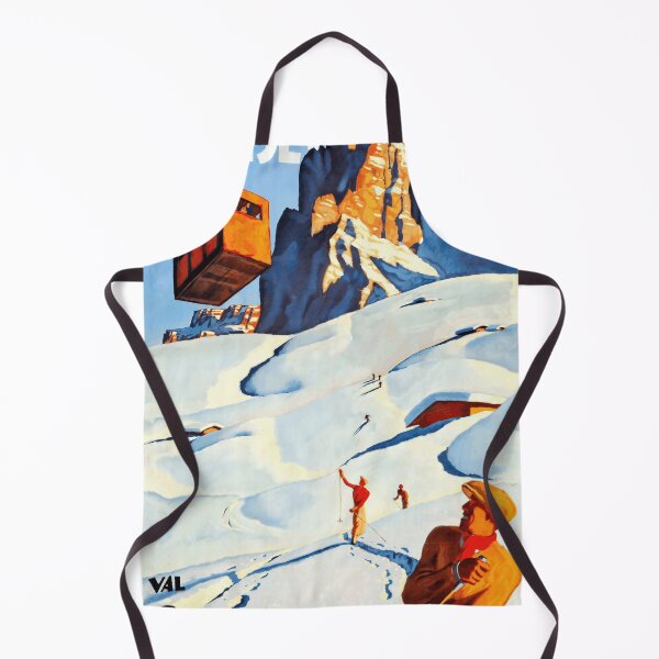 Item preview, Vintage Ortisei Poster | Art Deco Ski Resort Print | Dolomites Italy Travel Art | Val Gardena Winter Sports & Cable Car designed and sold by artofuniverse.