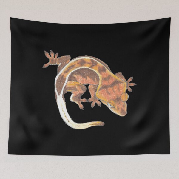 Item preview, Red Crested Gecko Lizard Art designed and sold by ebvpidzsnt52.