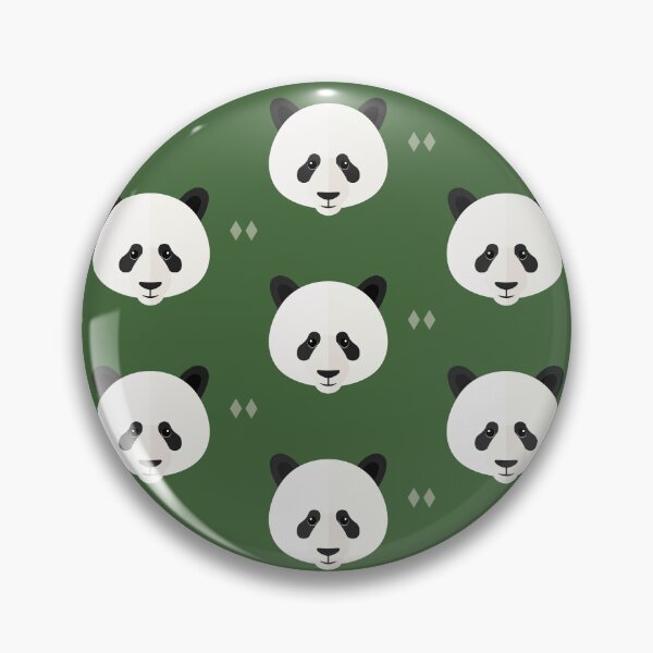 Item preview, Panda heads on green designed and sold by reneesillus.