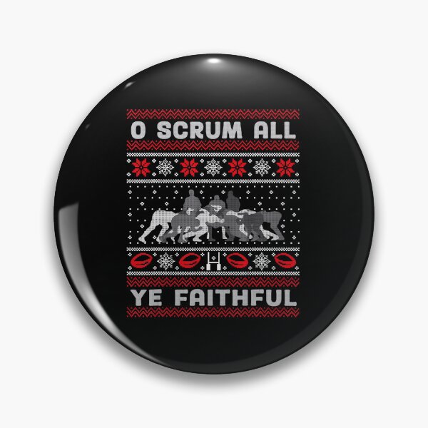 Item preview, O Scrum All Ye Faithful Funny Rugby Christmas designed and sold by GabrieSketcham.