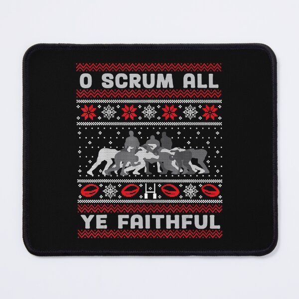 Item preview, O Scrum All Ye Faithful Funny Rugby Christmas designed and sold by GabrieSketcham.