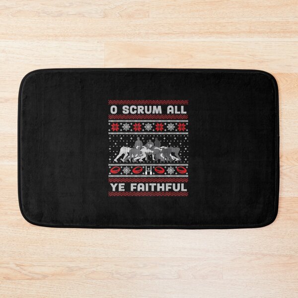 Item preview, O Scrum All Ye Faithful Funny Rugby Christmas designed and sold by GabrieSketcham.
