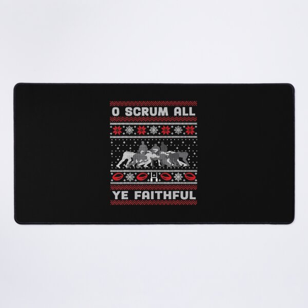 Item preview, O Scrum All Ye Faithful Funny Rugby Christmas designed and sold by GabrieSketcham.