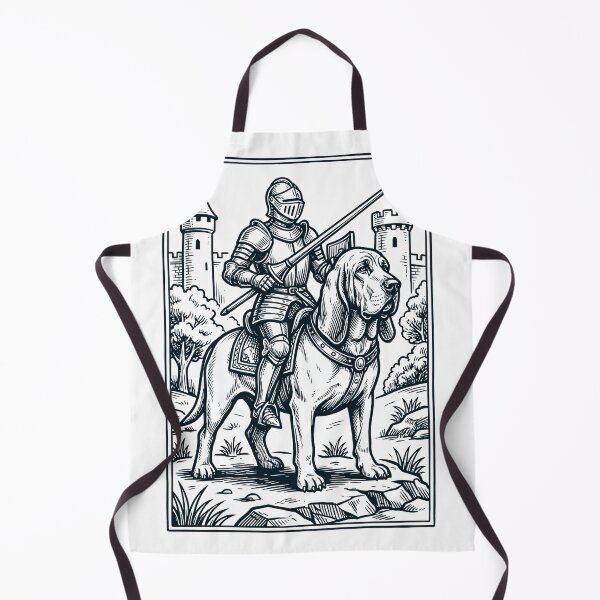Item preview, Vintage Knight Bloodhound Rider Grimdark Medieval Dog Lover designed and sold by DoodleTortle.