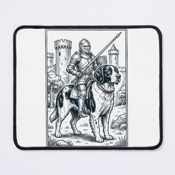 Item preview, Vintage Knight Brittany Rider Grimdark Medieval Dog Lover designed and sold by DoodleTortle.