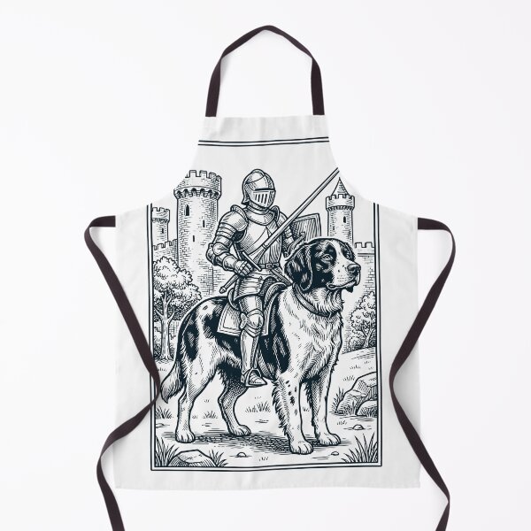 Item preview, Vintage Knight Brittany Rider Grimdark Medieval Dog Lover designed and sold by DoodleTortle.