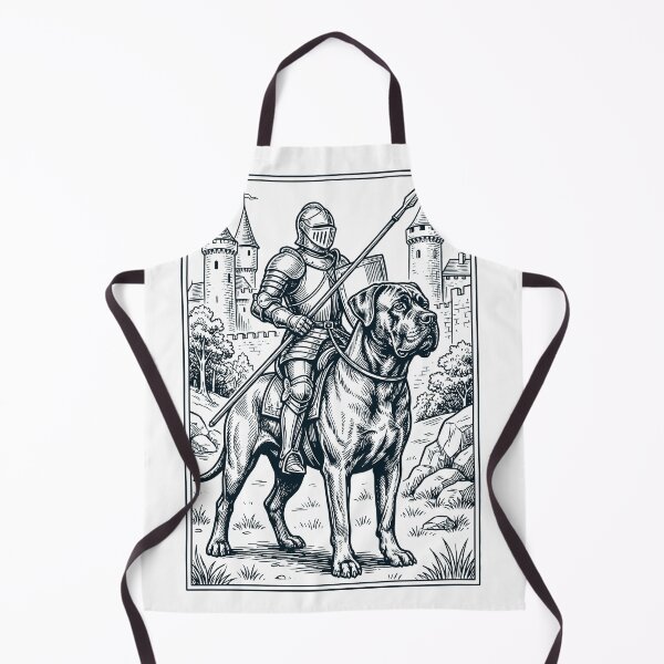 Artikelvorschau, Vintage Knight Cane Corso Rider Grimdark Medieval Dog Lover entworfen und verkauft von DoodleTortle.