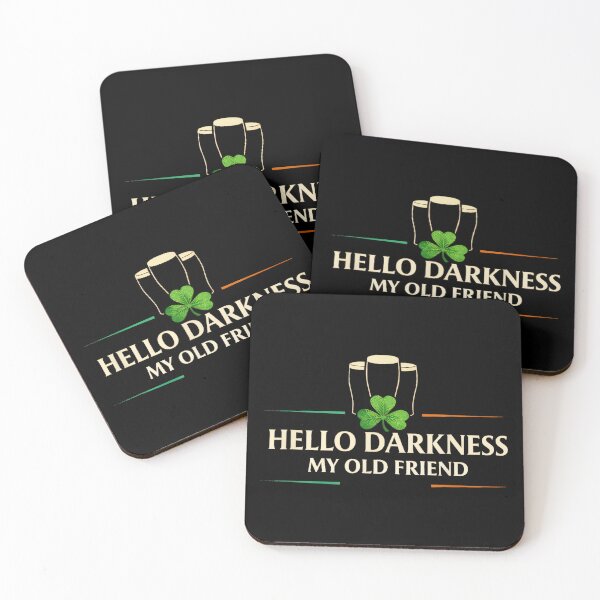 Item preview, Hello Darkness My Old Friend Irish Drinking St Patricks Day designed and sold by SonnyZDavis.