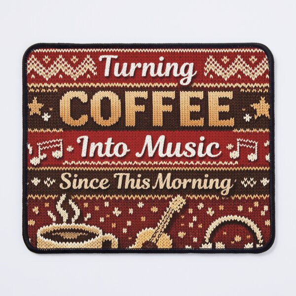Item preview, Turning Coffee Into Music Musician Humor Knitting Patterns designed and sold by Mauswohn.