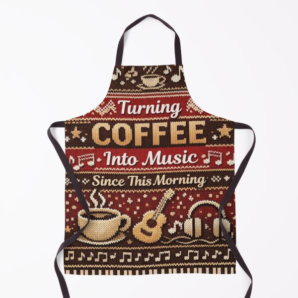 Item preview, Turning Coffee Into Music Musician Humor Knitting Patterns designed and sold by Mauswohn.