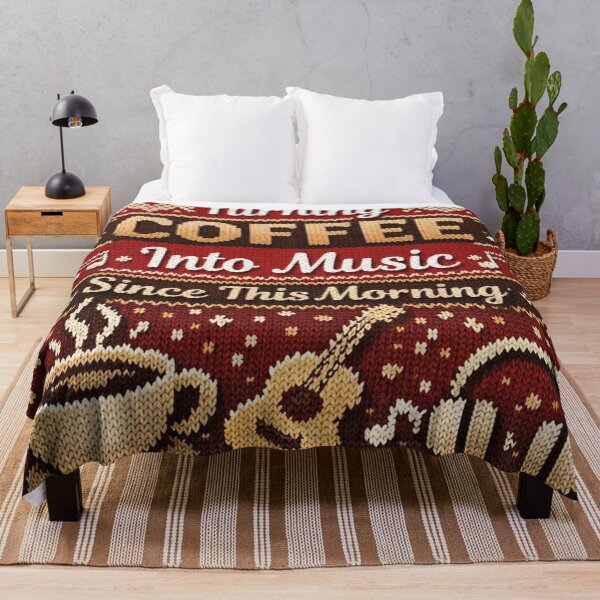 Item preview, Turning Coffee Into Music Musician Humor Knitting Patterns designed and sold by Mauswohn.