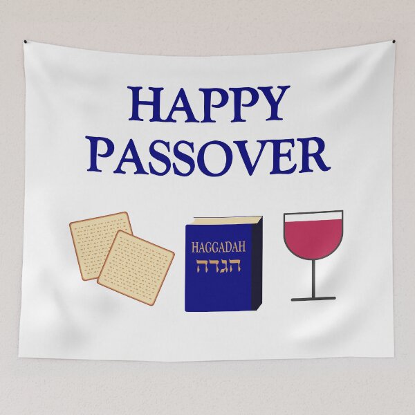 Item preview, Happy Passover - matzoh haggadah wine glass designed and sold by Inspirationmotivation.