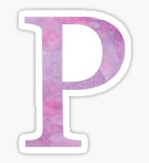 Lilac Watercolor Ρ Sticker
