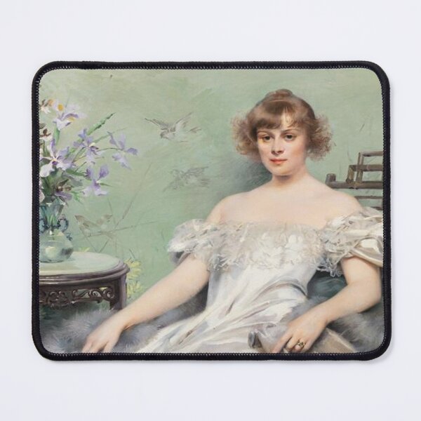 Item preview, Young Woman with Flowers designed and sold by SharonTheFirst.