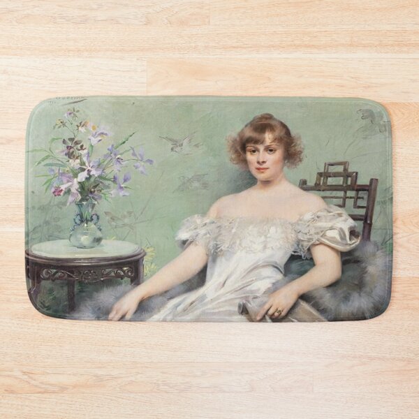Item preview, Young Woman with Flowers designed and sold by SharonTheFirst.