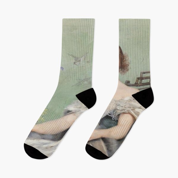 Item preview, Young Woman with Flowers designed and sold by SharonTheFirst.