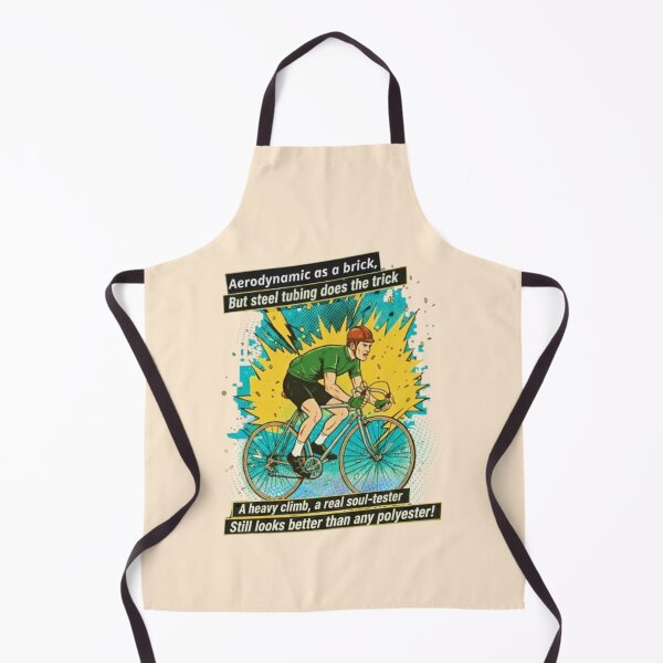 Item preview, Aerodynamic as a Brick retro road bike humor cartoon style designed and sold by Stefanrajzer.
