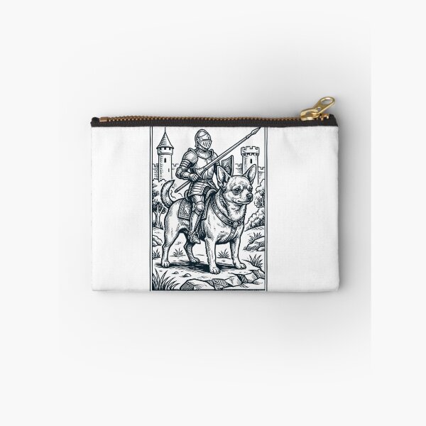 Artikelvorschau, Vintage Ritter-Chihuahua-Reiter, düsterer mittelalterlicher Hundeliebhaber entworfen und verkauft von DoodleTortle.