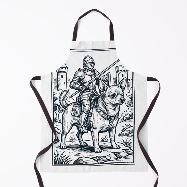 Item preview, Vintage Knight Chihuahua Rider Grimdark Medieval Dog Lover designed and sold by DoodleTortle.