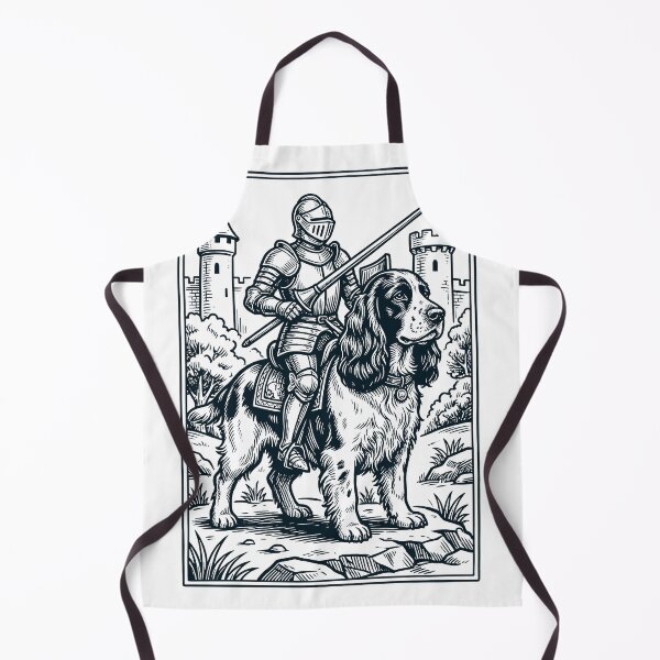 Item preview, Vintage Knight Cocker Spaniel Rider Grimdark Medieval Dog Lover designed and sold by DoodleTortle.