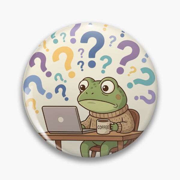 Artikelvorschau, Meme mit dem Grübelfrosch | Lustiger Angstfrosch, Humor für Introvertierte, T-Shirt & Aufkleber zum Wiedererkennen entworfen und verkauft von ZyxDes.