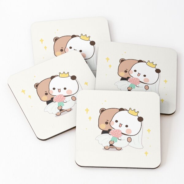 Item preview, Marry Me Dudu | Cute Bear Couple | Panda Yier | Bubu Brownie Bear designed and sold by valeriehsin.