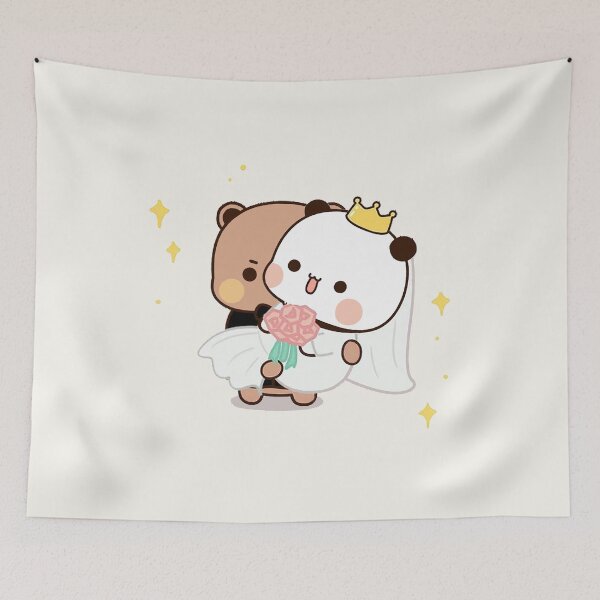 Item preview, Marry Me Dudu | Cute Bear Couple | Panda Yier | Bubu Brownie Bear designed and sold by valeriehsin.