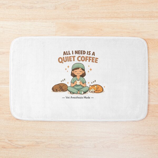 Item preview, All I Need Is a Quiet Coffee – Vet Anesthesia Mode | Funny Vet Tech Design designed and sold by Bettybee00.