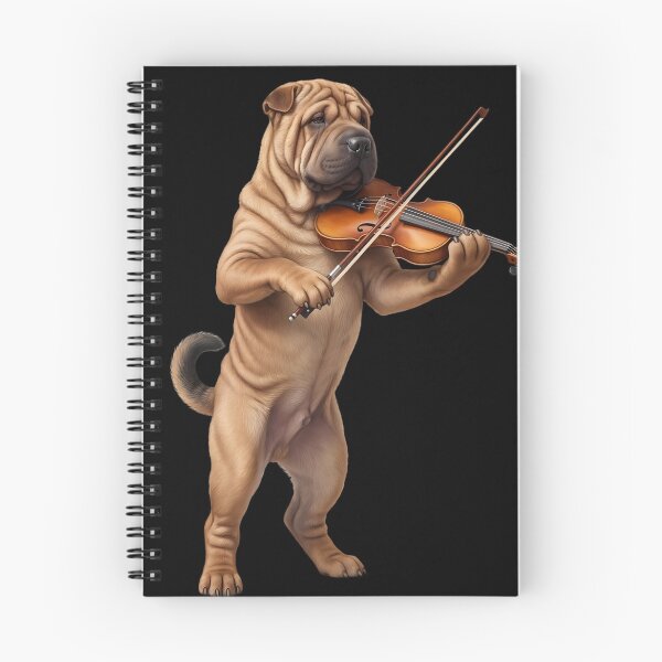 Item preview, Chinese Shar-Pei Playing Viloin Player Violinist Dog Lover designed and sold by TerryConnells.