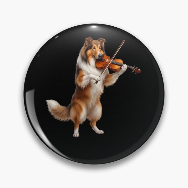 Item preview, Collie Playing Viloin Player Violinist Dog Lover designed and sold by TerryConnells.