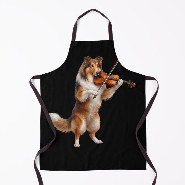 Item preview, Collie Playing Viloin Player Violinist Dog Lover designed and sold by TerryConnells.