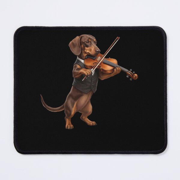 Item preview, Dachshund Playing Viloin Player Violinist Dog Lover designed and sold by TerryConnells.