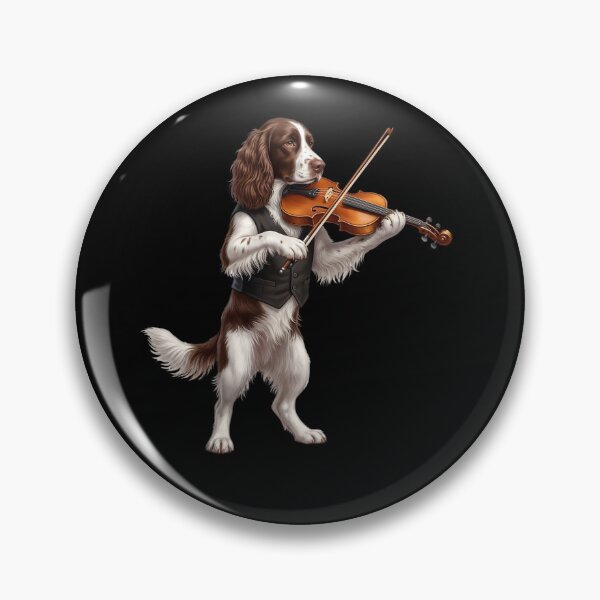 Item preview, English Springer Spaniel Playing Viloin Player Violinist Dog Lover designed and sold by TerryConnells.