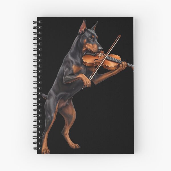 Item preview, Doberman Pinscher Playing Viloin Player Violinist Dog Lover designed and sold by TerryConnells.