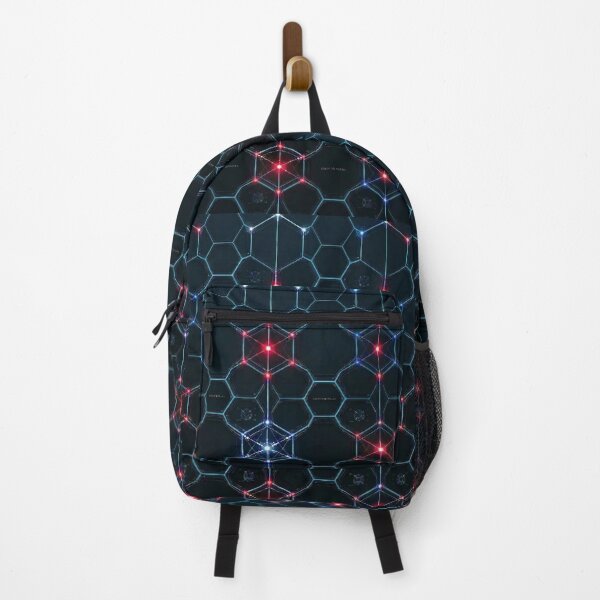 Item preview, Vivid Quantum Lattice – Aesthetic Hex-Grid Tech Pattern designed and sold by ResonateUK.