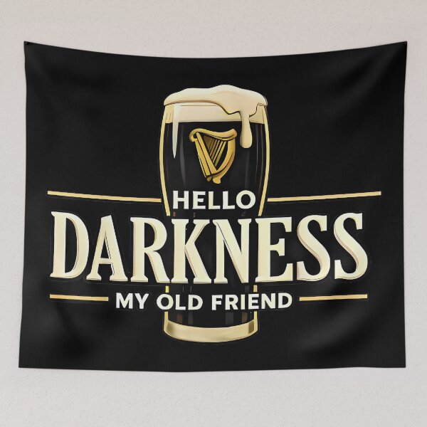 Item preview, Hello Darkness My Old Friend Irish Beer St. Patrick's Day designed and sold by SonnyZDavis.