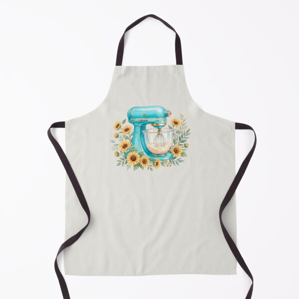Item preview, Vintage Watercolor Stand Mixer with Sunflowers – Retro Kitchen Baking Illustration  designed and sold by Verycutethings.