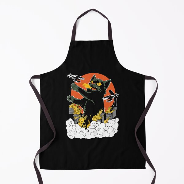 Item preview, Catzilla Giant Cat Kaiju Japanese Sunset Illustration designed and sold by titanlevi.