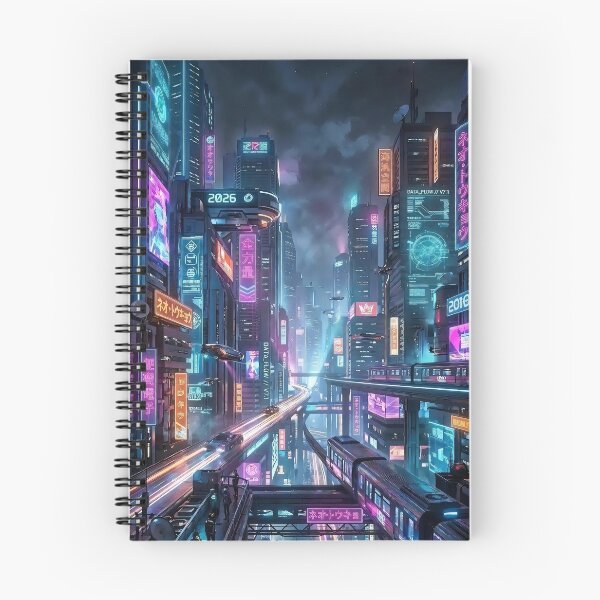 Item preview, Urban Network – Glowing Vertical Cityscape designed and sold by ResonateUK.