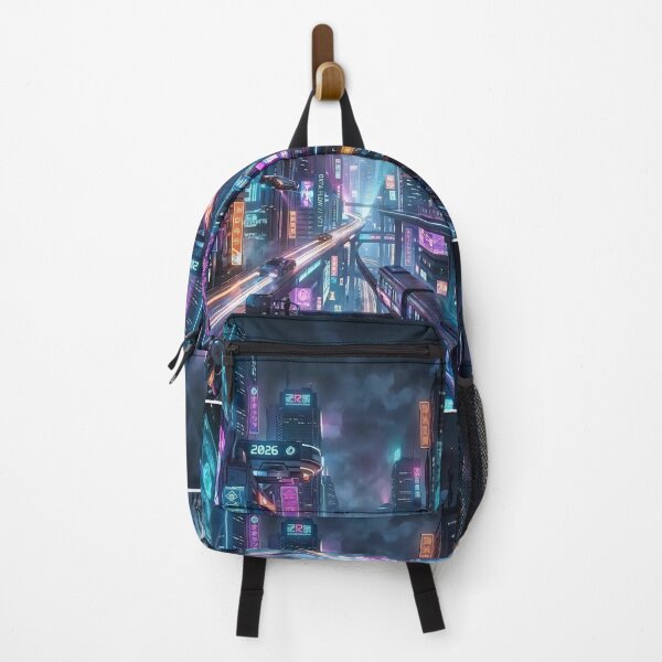 Item preview, Urban Network – Glowing Vertical Cityscape designed and sold by ResonateUK.