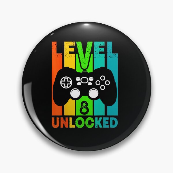 Item preview, Level 8 Unlocked Retro Gamer Birthday Level Up  designed and sold by FGTV2021.