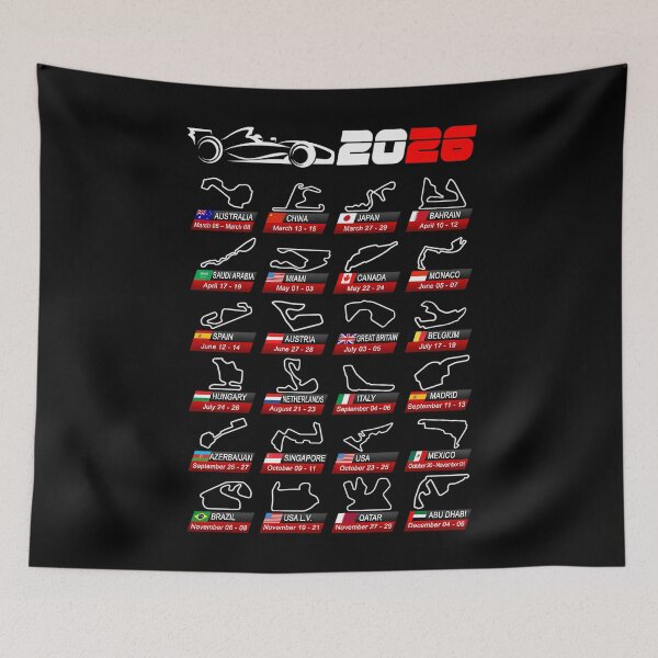 Item preview, Calendar Formula Race Cars 2026 Circuits Sport V2 designed and sold by JohnRymal47.