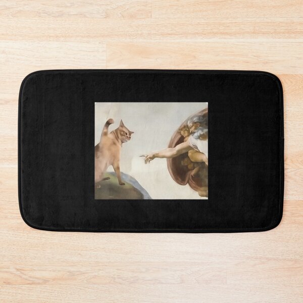 Item preview, Creation Of Adam Cat Parody designed and sold by ebvpidzsnt52.