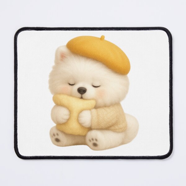 Item preview, Cute Pomeranian Puppy Saying Stay Cozy designed and sold by Momo Puff Studio.
