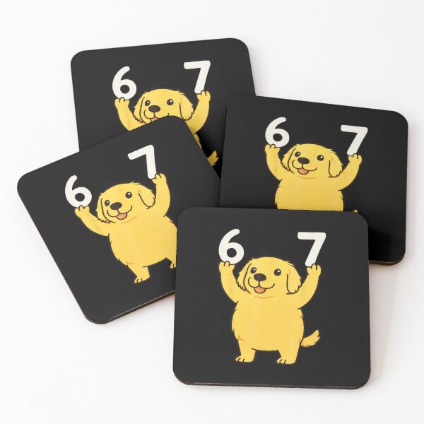 Item preview, 6 7 Golden Retriever Funny Six Seven Meme  designed and sold by gladysenglish.