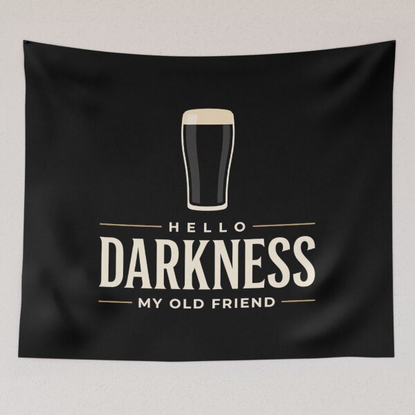 Item preview, Hello Darkness My Old Friend Dark Beer Drinkers & Lovers designed and sold by SonnyZDavis.