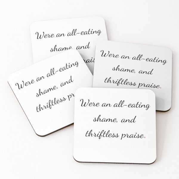 Item preview, "Were an all-eating shame, and thriftless praise" - handwriting black designed and sold by ariksworld.