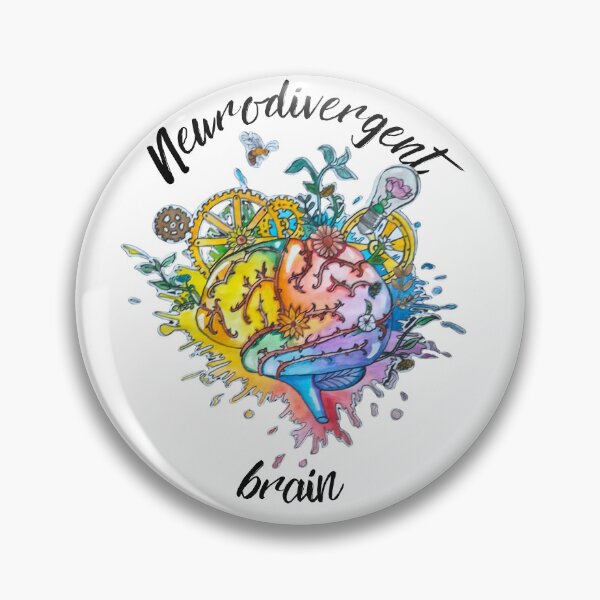 Item preview, neurodivergent brain designed and sold by Rex designs.