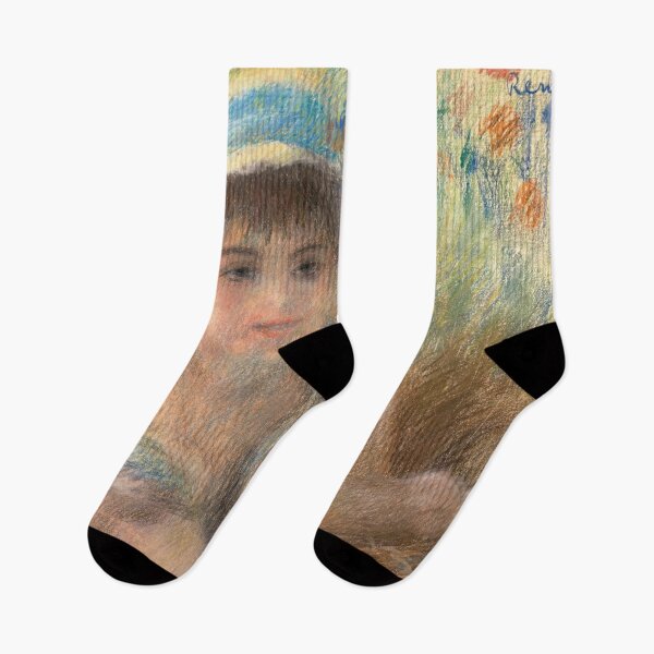 Item preview, Jeune Fille Lete by Pierre-Auguste Renoir: Romantic Impressionist Portrait Poster designed and sold by artofuniverse.